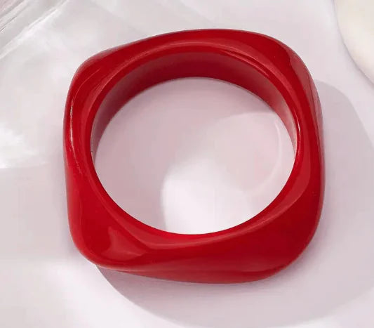 Marbled Geometric Bracelet