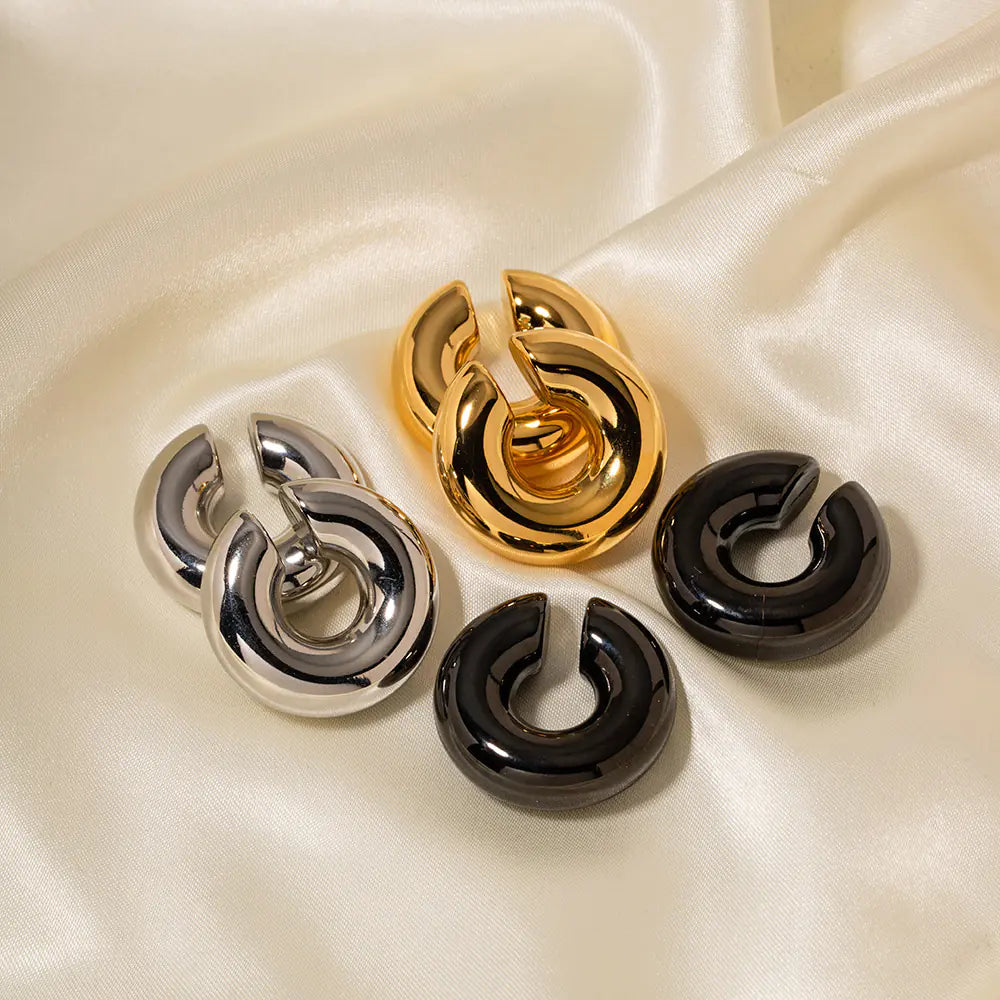 Hollow Hoop Earrings