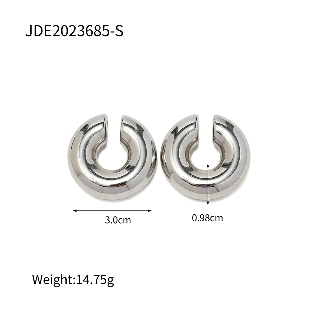 Hollow Hoop Earrings